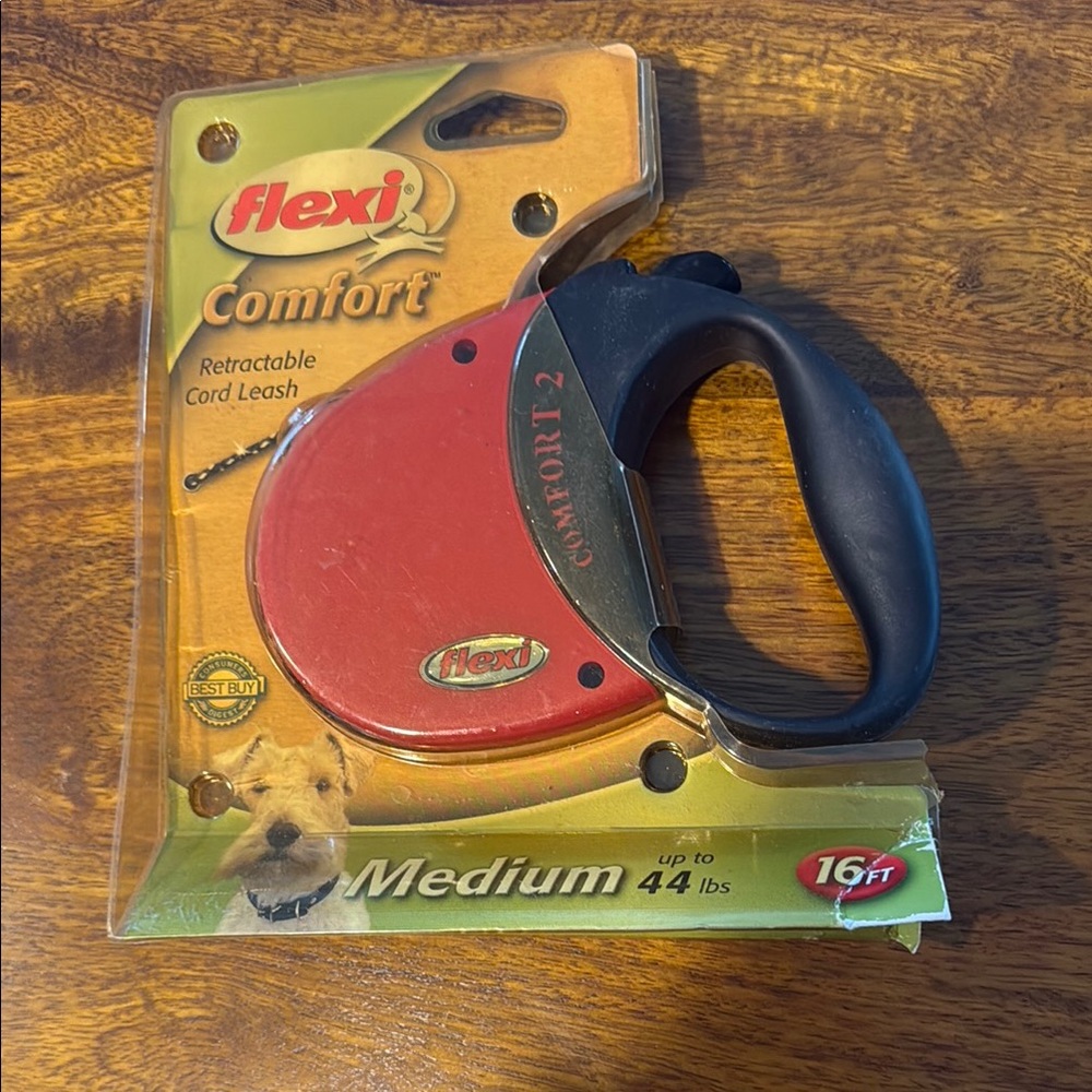 Flexi Comfort Red and Black Retractable Leash